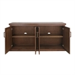 NPD Furniture Armoni 4-Door Wood Buffet in Walnut