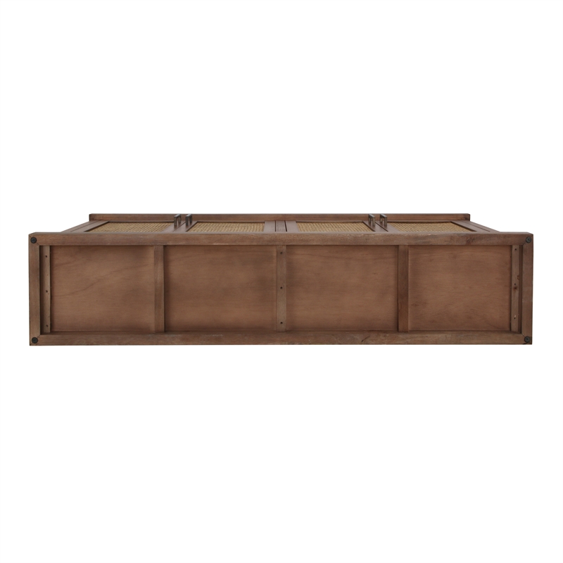 NPD Furniture Armoni 4-Door Wood Buffet in Walnut
