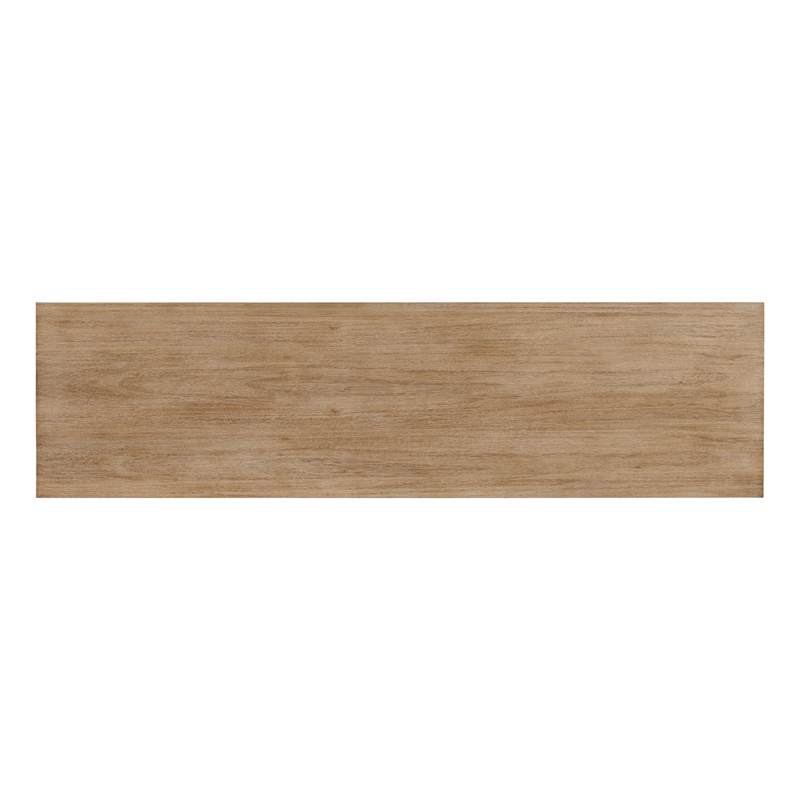 NPD Furniture Zerano 3in Door Wood Buffet in Brushed Smoke