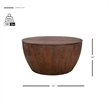 NPD Furniture Sloane Wood Coffee Table in Walnut