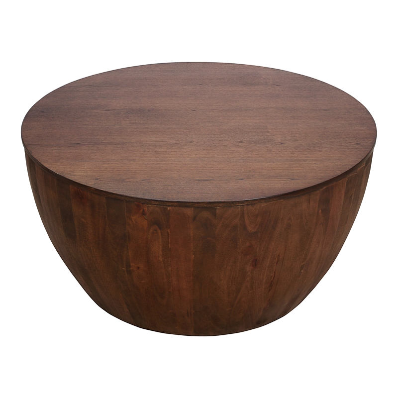 NPD Furniture Sloane Wood Coffee Table in Walnut