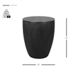 NPD Furniture Sloane Wood Accent Table in Black