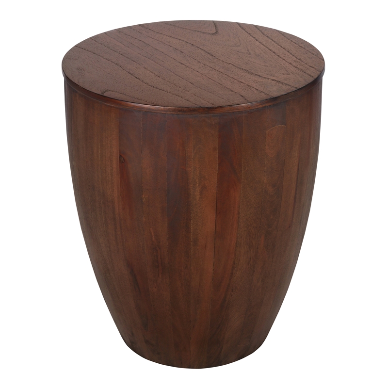 NPD Furniture Sloane Wood Accent Table in Walnut