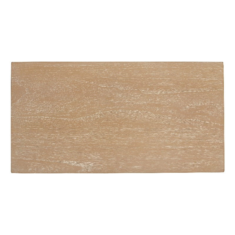 NPD Furniture Terrena 2in Wood Drawer Accent Table in Brushed Sand