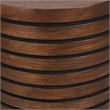 NPD Furniture Corvin Wood Accent Table in Walnut