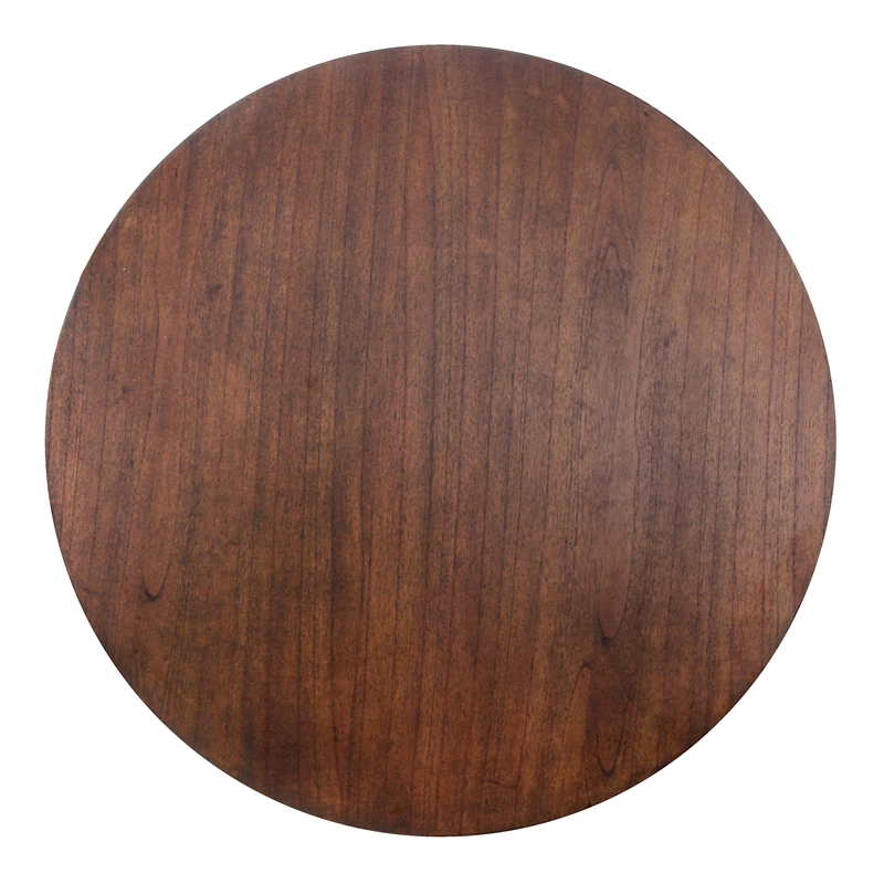 NPD Furniture Corvin Wood Coffee Table in Walnut