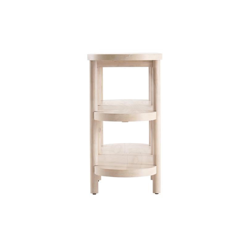 NPD Furniture Lester Wood Console Table in Weathered Sand