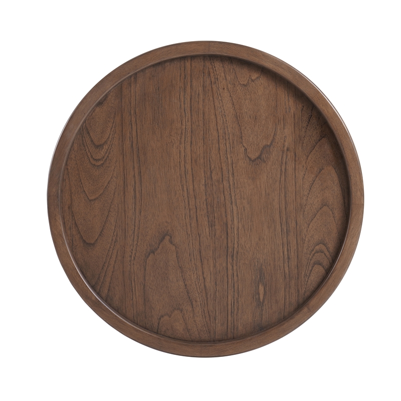 NPD Furniture Crellin Wood Accent Table in Walnut