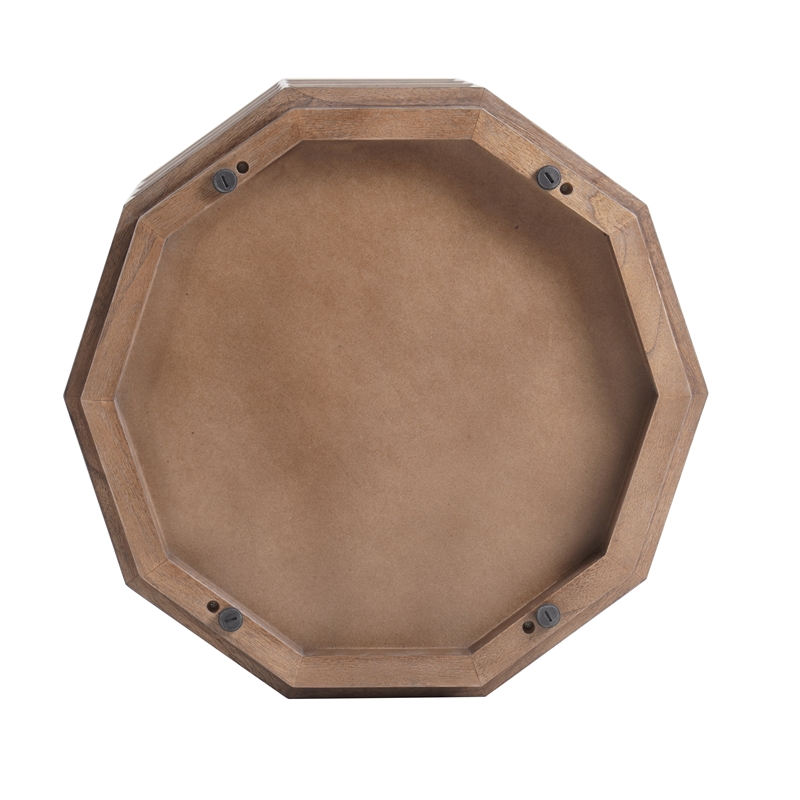 NPD Furniture Finnan Wood Accent Table in Walnut