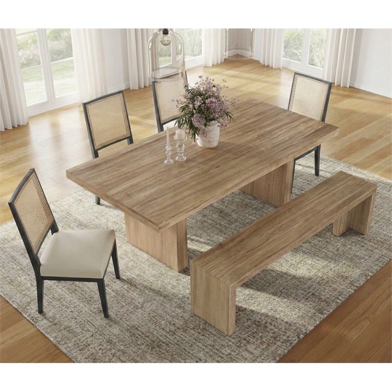 NPD Furniture Zerano Wood Dining Table - 84