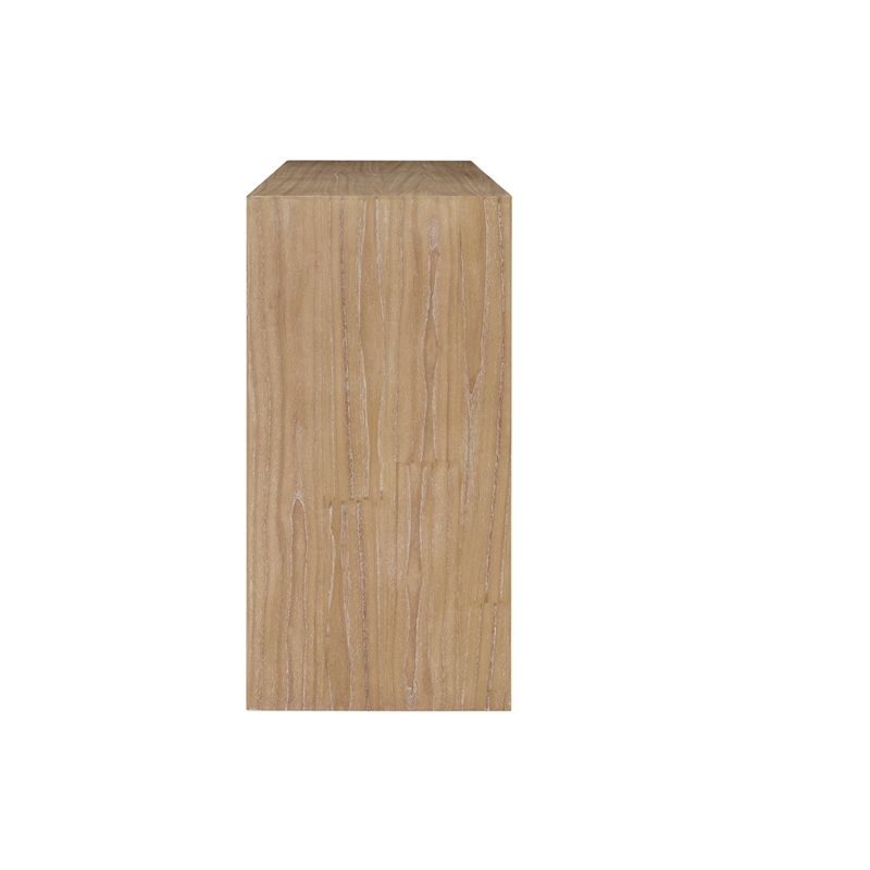 Kingston Herringbone 6-Drawer Dresser - Light Natural - Wood