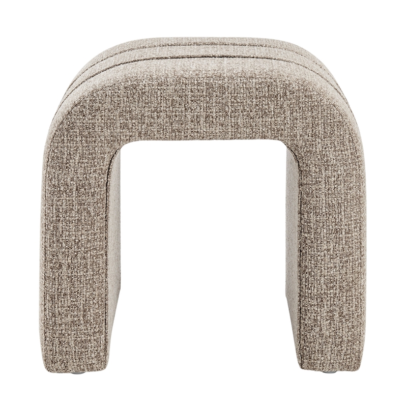 NPD Furniture - Rivo Ottoman - Nara Sand Chenille - Engineered Wood