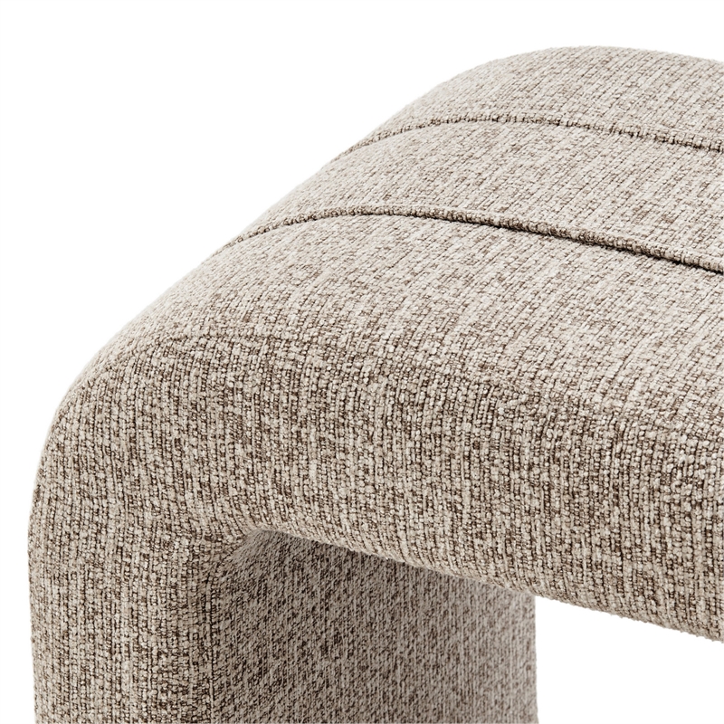 NPD Furniture - Rivo Ottoman - Nara Sand Chenille - Engineered Wood