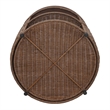NPD Furniture - Zayn Accent Table - Cane Brown Rattan Base - Coastal