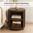 NPD Furniture - Zayn Accent Table - Cane Brown Rattan Base - Coastal