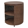 NPD Furniture - Zayn Accent Table - Cane Brown Rattan Base - Coastal