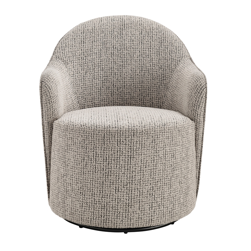 NPD Furniture - Zia Swivel Accent Chair - Mila Taupe - Engineered Wood