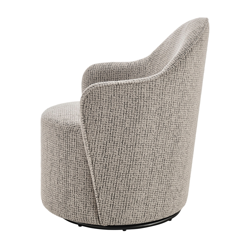 NPD Furniture - Zia Swivel Accent Chair - Mila Taupe - Engineered Wood