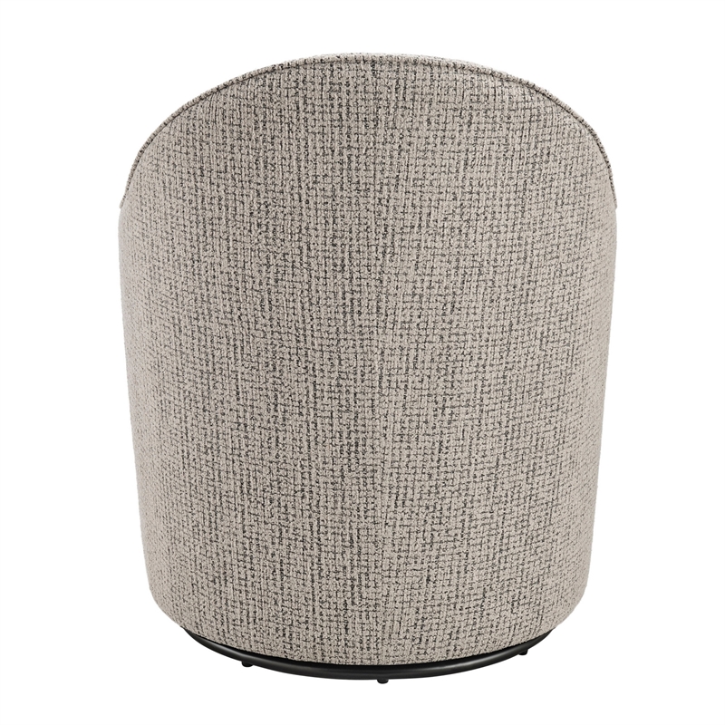 NPD Furniture - Zia Swivel Accent Chair - Mila Taupe - Engineered Wood