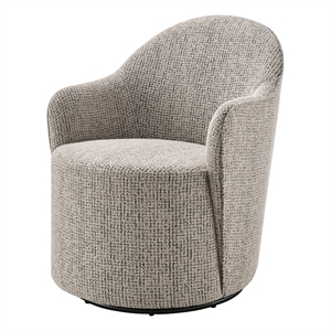 NPD Furniture - Zia Swivel Accent Chair - Mila Taupe - Engineered Wood