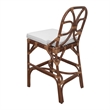 NPD Furniture - Eira Rattan Counter Stool - White - Cane Brown Rattan