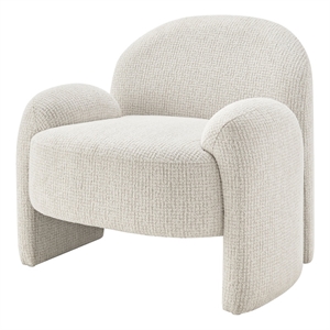 NPD Furniture - Virelle Accent Chair - Mila Ivory - Engineered Wood