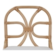 NPD Furniture - Eira Rattan Dining Side Chair - White - Natural Wheat Rattan