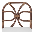 NPD Furniture - Eira Rattan Dining Side Chair - White - Cane Brown Rattan
