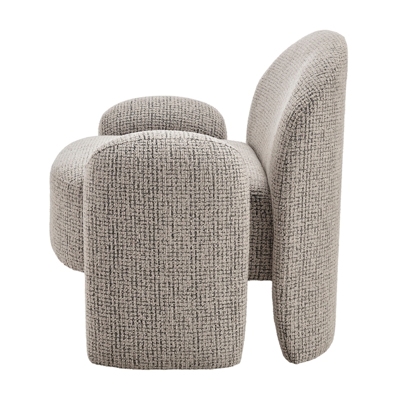 NPD Furniture - Virelle Accent Chair - Mila Taupe - Engineered Wood