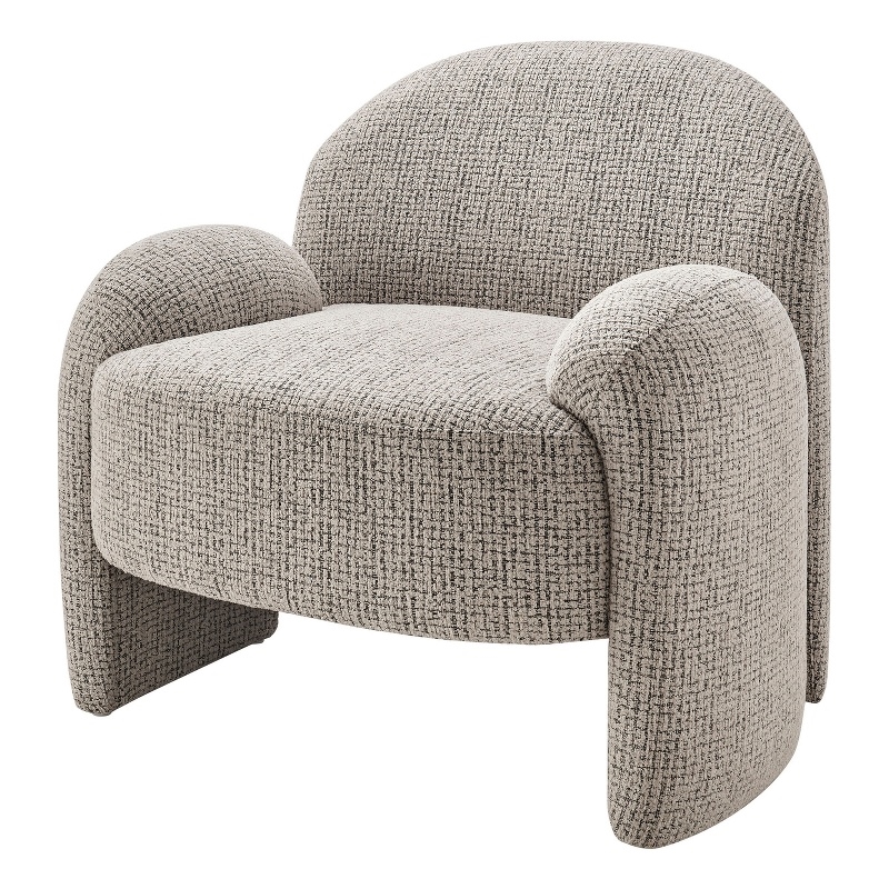 NPD Furniture - Virelle Accent Chair - Mila Taupe - Engineered Wood