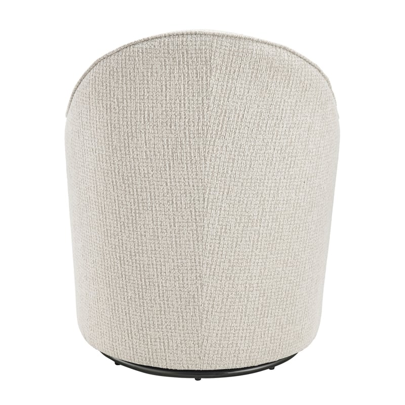 NPD Furniture - Zia Swivel Accent Chair - Mila Ivory - Engineered Wood