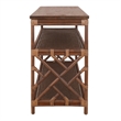 NPD Furniture - Sorea Console - Cane Brown Rattan Base - Wood Top