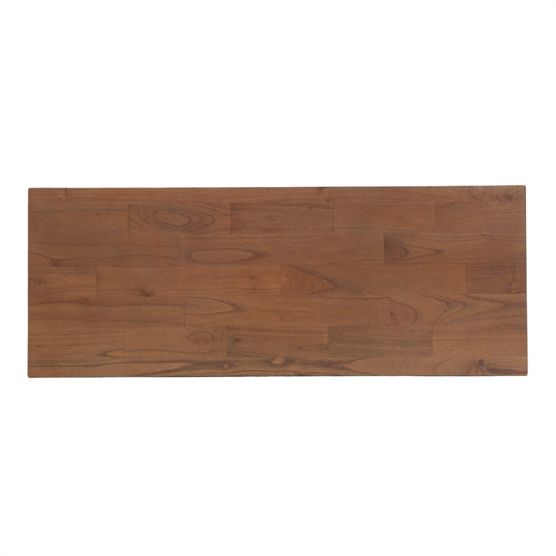 NPD Furniture - Sorea Console - Cane Brown Rattan Base - Wood Top