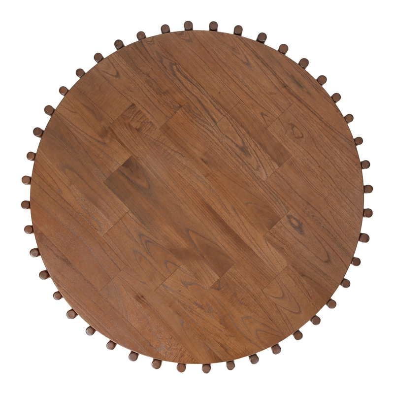 NPD Furniture - Bexa Coffee Table - Cane Brown Rattan Base - Wood Top