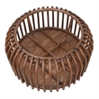 NPD Furniture - Bexa Coffee Table - Cane Brown Rattan Base - Wood Top