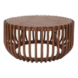 NPD Furniture - Bexa Coffee Table - Cane Brown Rattan Base - Wood Top