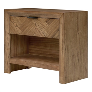 NPD Furniture - Kingston Herringbone Accent Table - Hazelnut Brown - 30&quotW - Wood