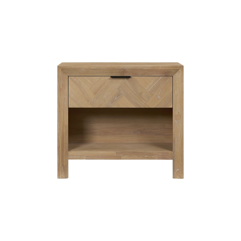 NPD Furniture - Kingston Herringbone Accent Table - Light Natural - 30