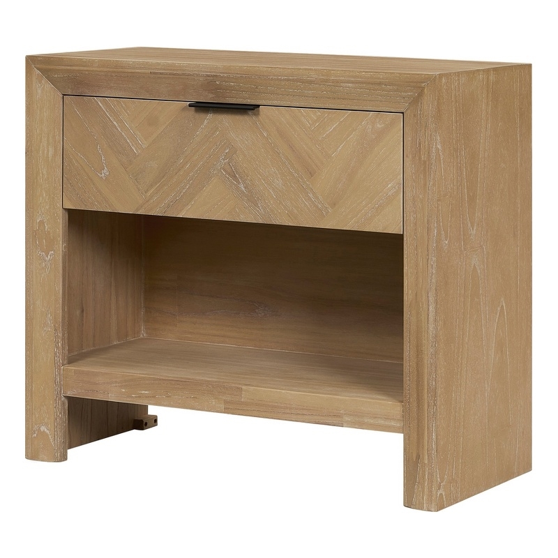 NPD Furniture - Kingston Herringbone Accent Table - Light Natural - 30