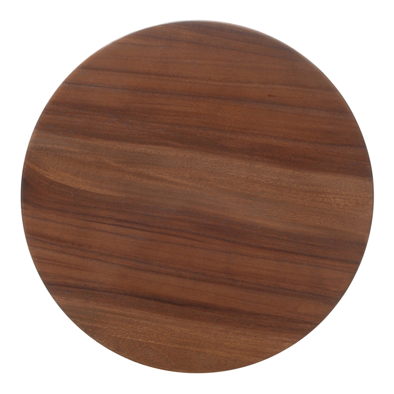 NPD Furniture - Looma Accent Table - Natural Base - Brown Wood Top