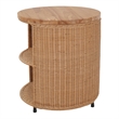 NPD Furniture - Zayn Accent Table - Honey Rattan Base - Wood Top