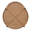 NPD Furniture - Zayn Accent Table - Honey Rattan Base - Wood Top