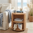 NPD Furniture - Zayn Accent Table - Honey Rattan Base - Wood Top