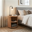 NPD Furniture - Zayn Accent Table - Honey Rattan Base - Wood Top