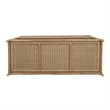 NPD Furniture - Sorea Console - Natural Wheat Rattan Base - Wood Top