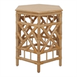NPD Furniture - Kano Accent Table - Natural Wheat Rattan Base - Wood Top