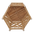 NPD Furniture - Kano Accent Table - Natural Wheat Rattan Base - Wood Top