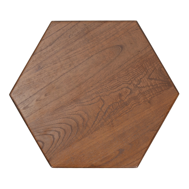 NPD Furniture - Kano Accent Table - Cane Brown Rattan Base - Wood Top