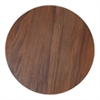 NPD Furniture - Calyx Accent Table - Natural Straw Seagrass Base - Brown Wood