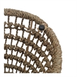 NPD Furniture - Calyx Accent Table - Natural Straw Seagrass Base - Brown Wood